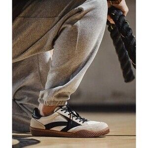 OLYMPISM Rare Vintage 80's Maden Sneakers Men's 10 Black/Tan Skater Casual Y2K